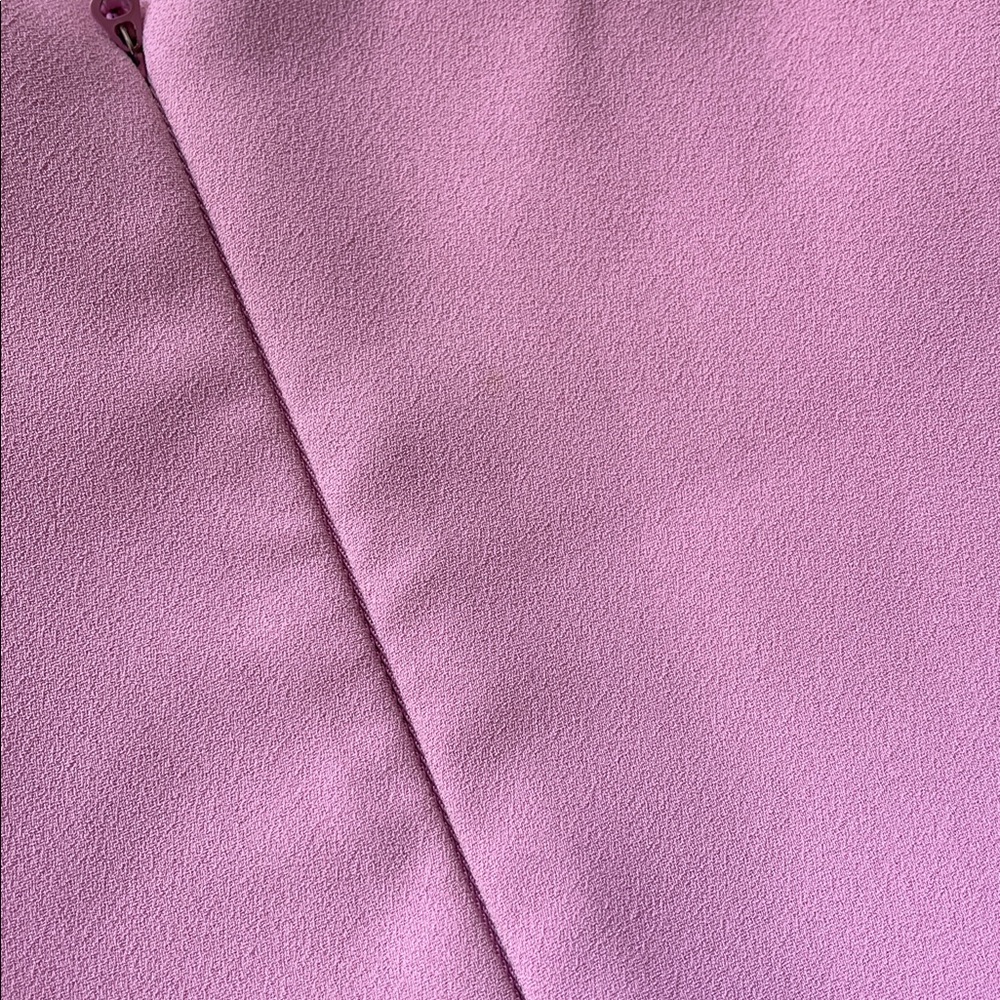Nadine Merabi Simone Mini Dress with Embellished Trim Funnel Neck Pink Size 6 - Picture 11 of 13